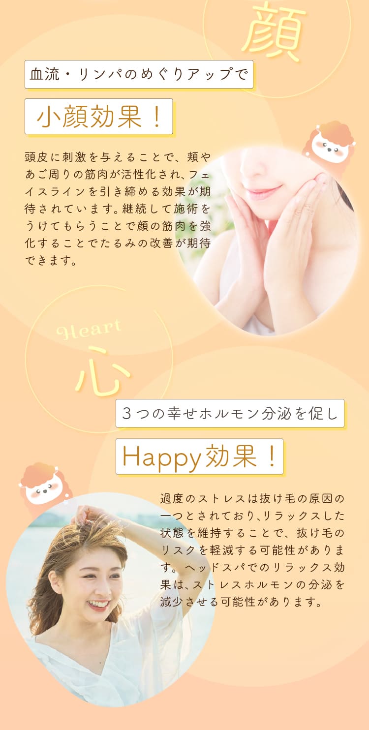 ドライヘッドスパにお任せください